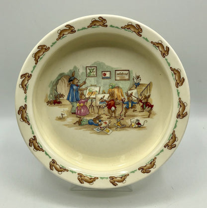 Vintage 1950s Royal Doulton Bunnykins Porringer/ Oatmeal Bowl /b