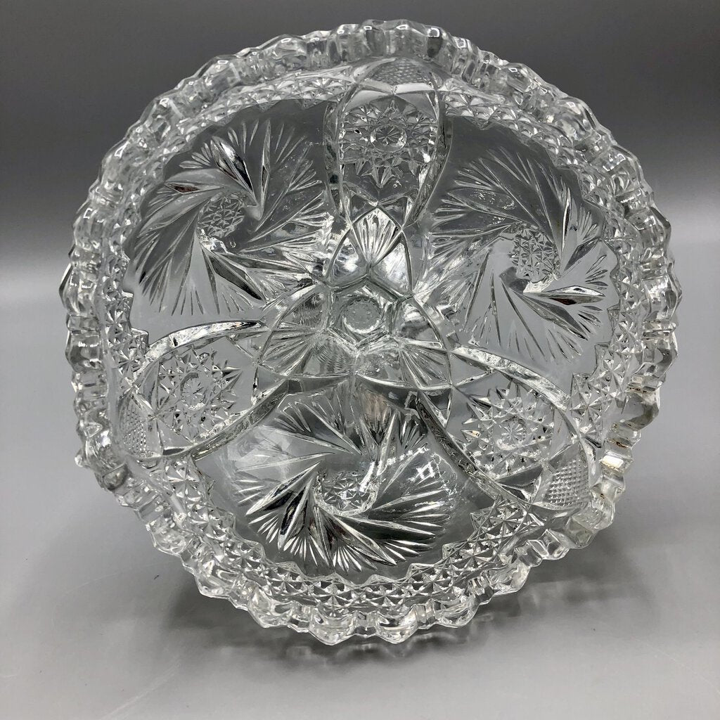 EAPG Imperial Glass “NutCut” Footed Bowl/Candy Dish /b