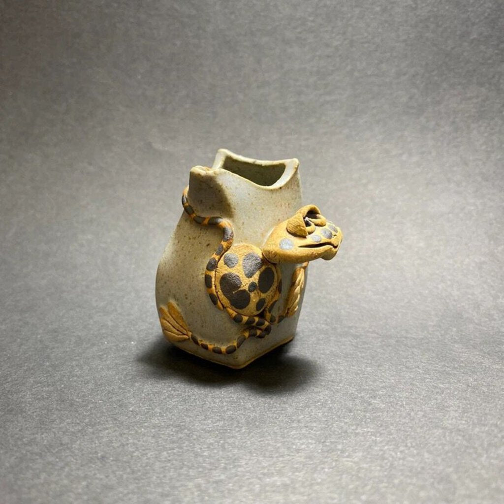 Small Handmade Frog Pitcher/Mini Creamer /bh