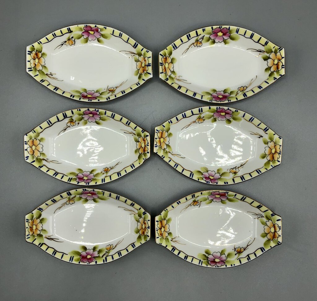 Vintage 1970’s Nippon Salt Dips/ Salt Cellars Set of 6 /b