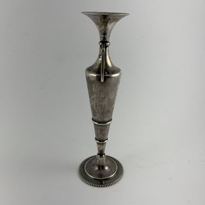 Antique Silver Urn or Trophy-Style Engraved Bud Vase /hg