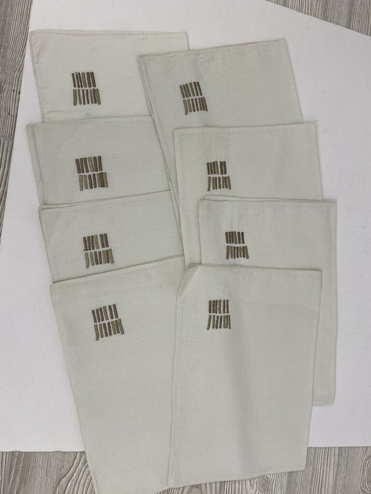 Spiegel Elements Set of 8 Dinner Napkins with MCM Design /r