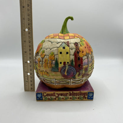 Heartwood Creek Jim Shore "Count Your Blessings" Pumpkin /bh