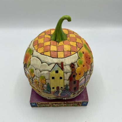 Heartwood Creek Jim Shore "Count Your Blessings" Pumpkin /bh