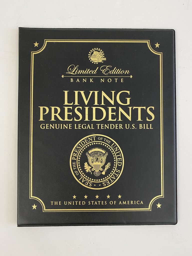 Merrick Mint Limited Edition Living Presidents Colorized U.S. $2 Bill & Coin COA /ro