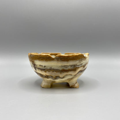 Small Stone Footed Bowl /bh