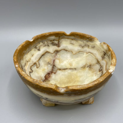 Small Stone Footed Bowl /bh