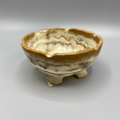 Small Stone Footed Bowl /bh