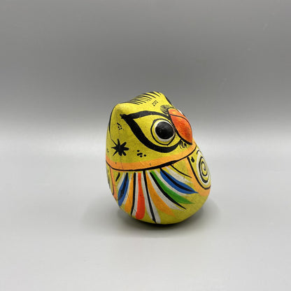 Small, Colorful Hand Painted Owl Figurine - Not Signed /bh