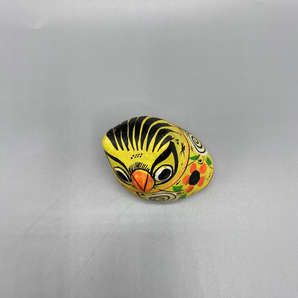 Small, Colorful Hand Painted Owl Figurine - Not Signed /bh