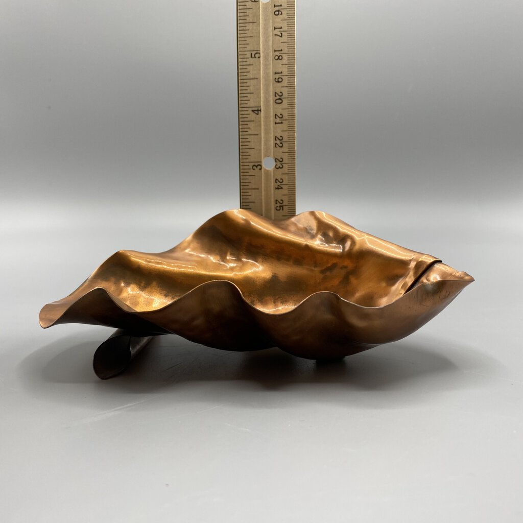 Vintage Gregorian Copper Ruffled Bowl /bh