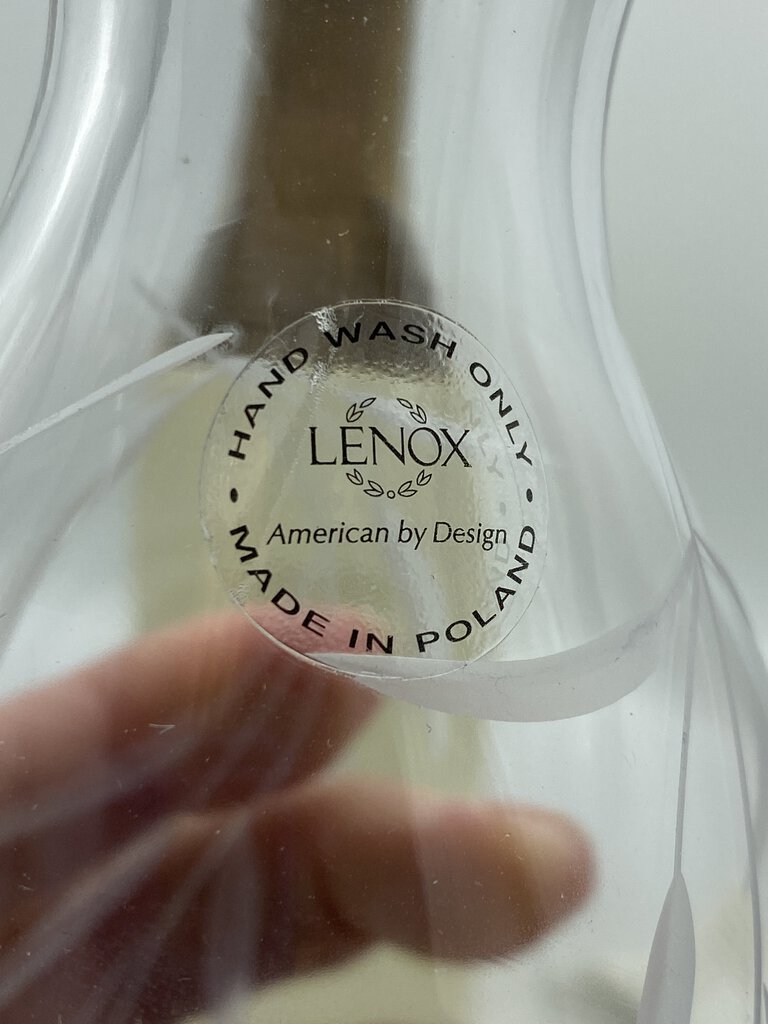 Lenox American by Design Opal Innocence 8” Crystal Bud Vase NIB /roh