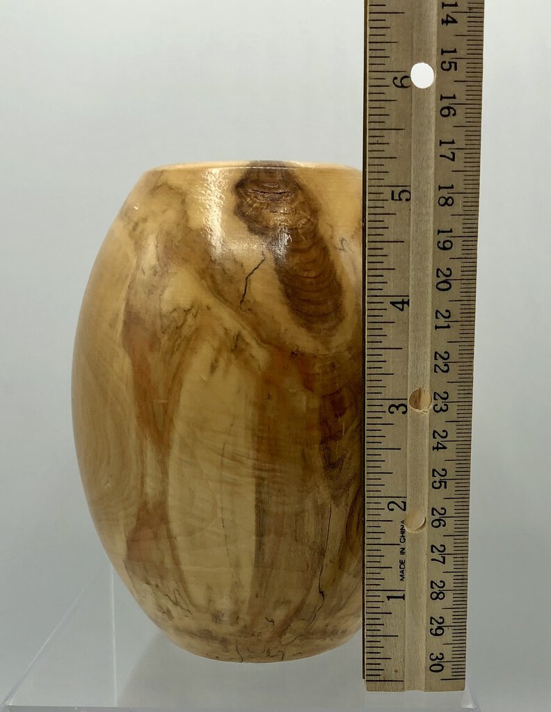 Signed Bill Frank Colorado Aspen Wood Vase /b