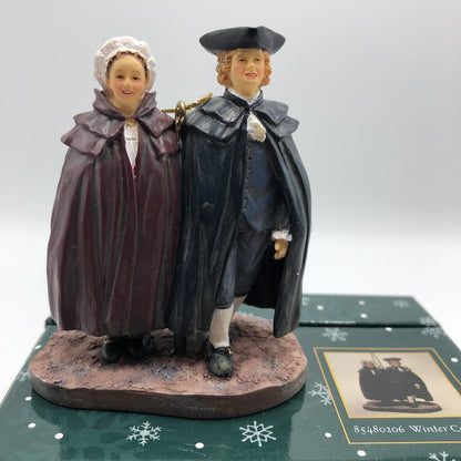 Lang Ornament Colonial Williamsburg Winter Couple /b