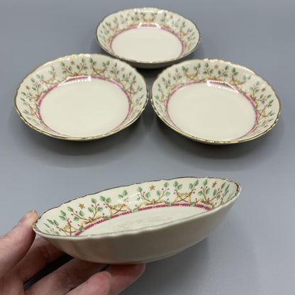 Vintage Syracuse China Company “Pendleton” Fruit Bowls Set/4 /hg