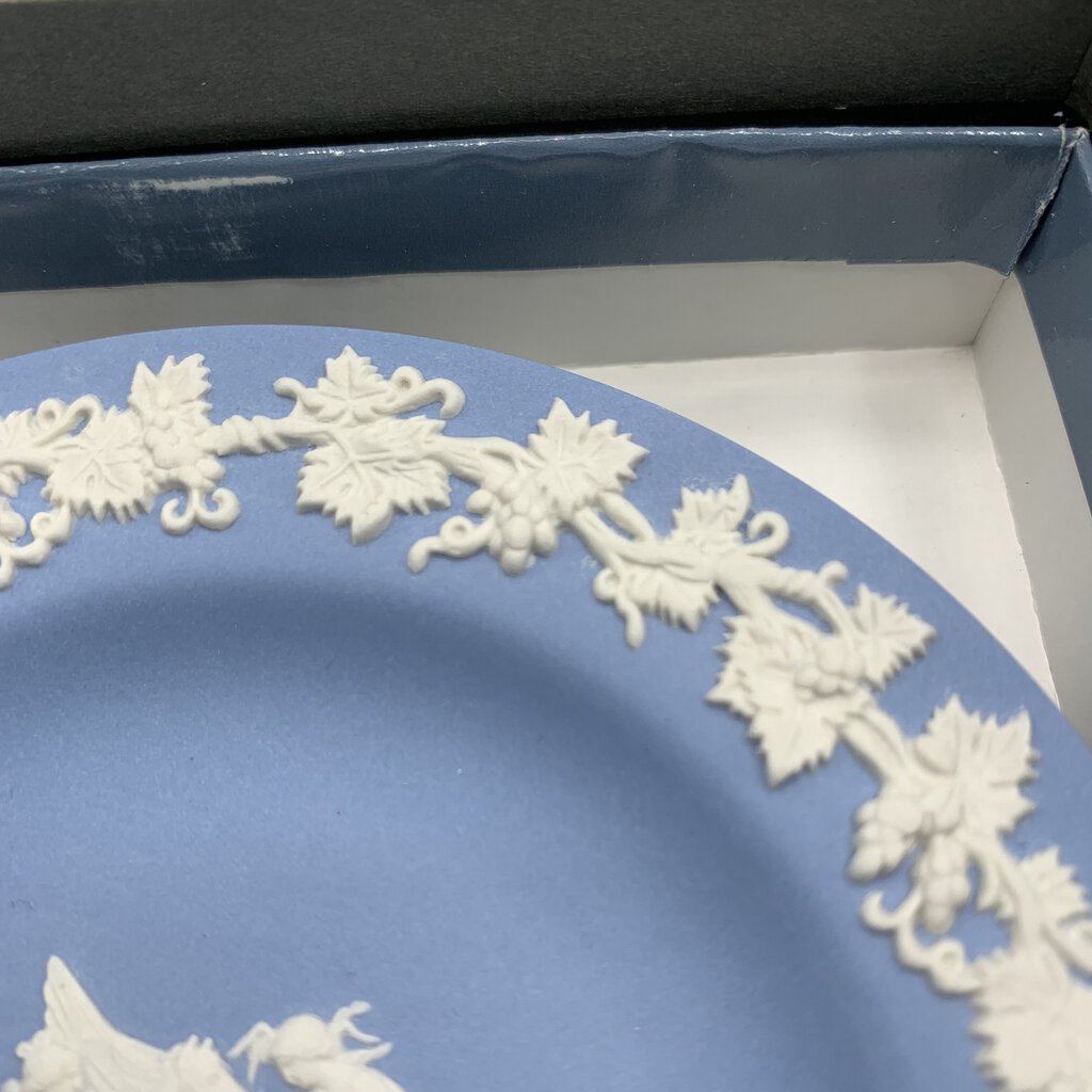 Vintage Wedgwood Jasperware Tray/Trinket Dish with Box /hg