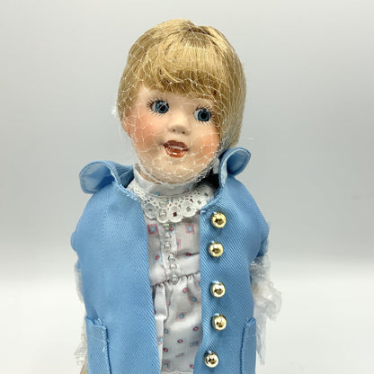 Paradise Gallery Treasury Collection Thursday’s Child Porcelain Doll/ cb