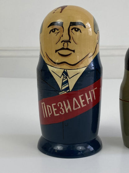 Vintage Russian President Nesting Dolls /ro