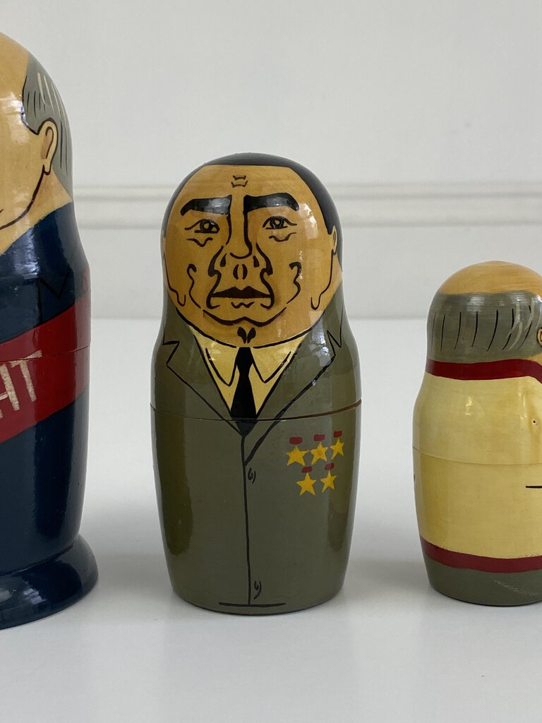 Vintage Russian President Nesting Dolls /ro