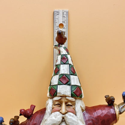 Santa w/ Birds - Jim Shore Heartwood Creek 2002 /bh