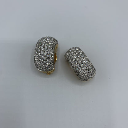 Swarovski Pavé Crystal Clip-on Earrings /hg