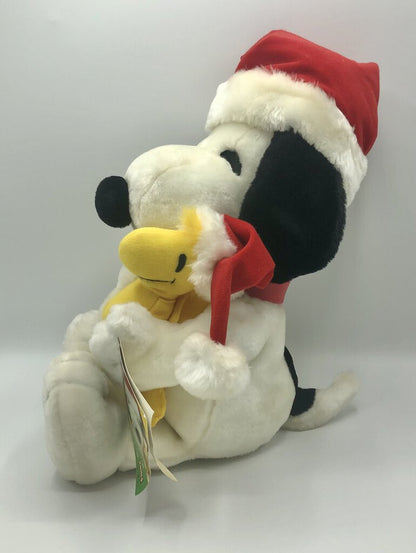 Vintage Plush Applause Holiday18” Snoopy w/ Woodstock Doll /b