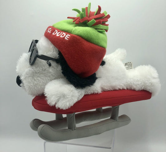 Hallmark Snoopy Joe Cool “One Cool Dude” on Sled Plush Toy /b