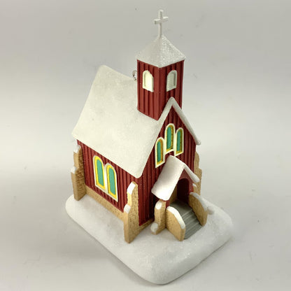 Three Hallmark Keepsake Church Ornaments 2003, 2004, 2016 /cb