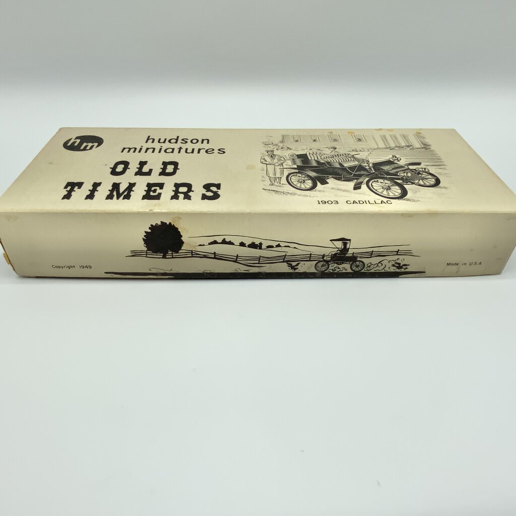 Vintage Hudson Miniatures Old Timers 1903 Cadillac Kit Unbuilt In Box 1949 /cb