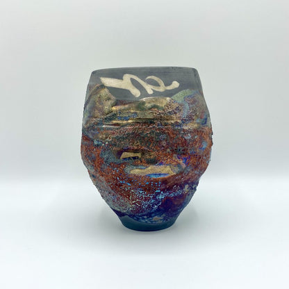 Shu-Chen Cheng Luster Raku Vessel /bh