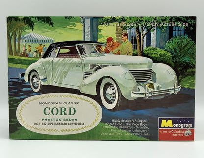 Monogram 1937 Cord Phaeton Sedan Model Kit 1/24th Scale MIB /b