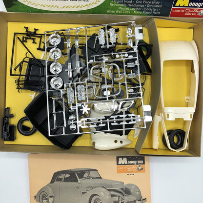 Monogram 1937 Cord Phaeton Sedan Model Kit 1/24th Scale MIB /b