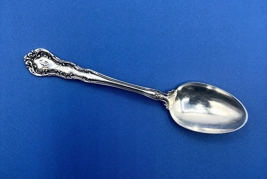 Antique R Wallace & Sons Sterling Demitasse Spoon Monogramed /b