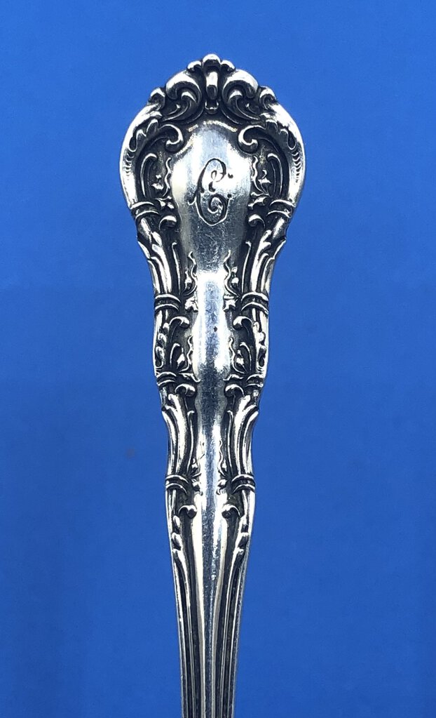 Antique R Wallace & Sons Sterling Demitasse Spoon Monogramed /b