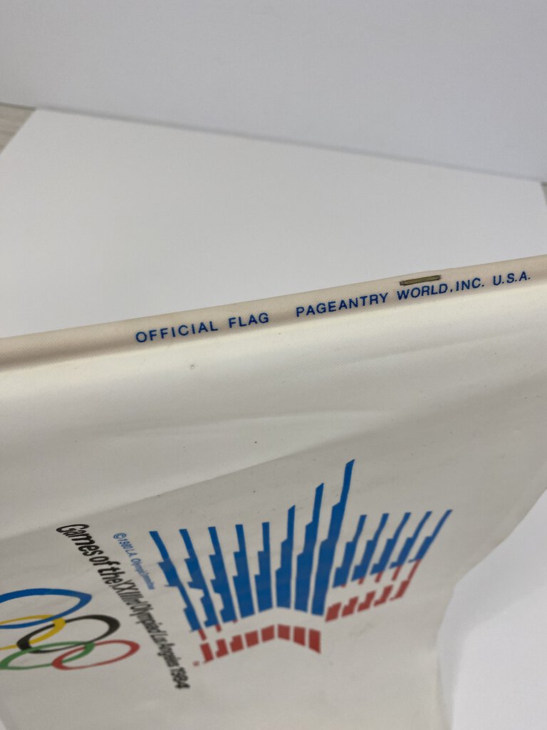 Olympic Games of the XXlllrd Olympiad Flag Los Angeles 1984 17” /ro