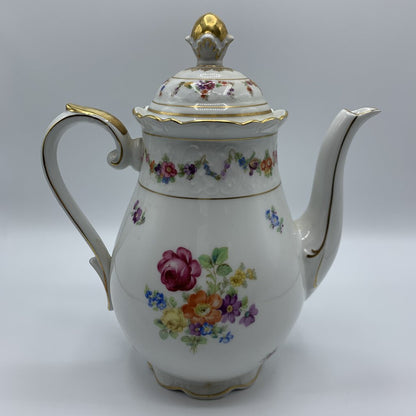 Antique Schumann Bone China Coffee Pot /hg