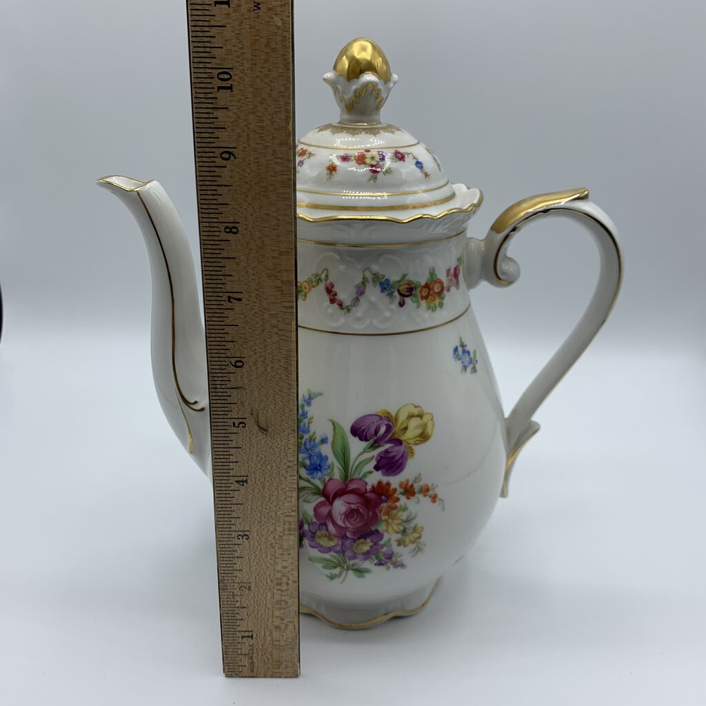 Antique Schumann Bone China Coffee Pot /hg