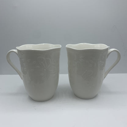 Lenox “Butterfly Meadow” Cloud Mugs Set/2 /hg