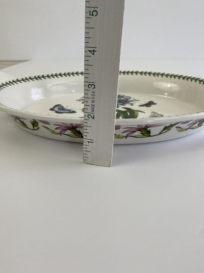 Portmeirion Botanic Garden 14 3/4” Handled Oval Platter African Lilly /rb