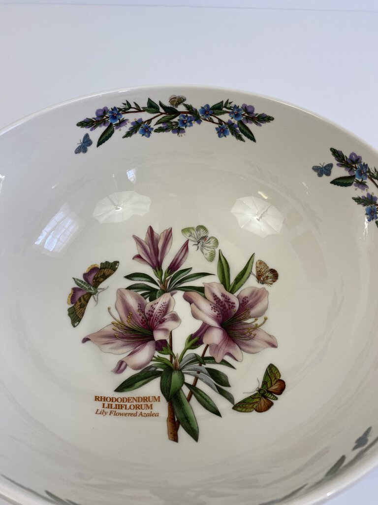 Portmeirion Botanic Garden Large 11” Serving Bowl Rhododendron made in Britain /rb