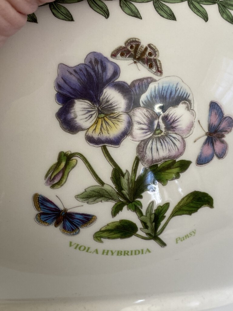 Portmeirion Botanic Garden Large 11” Serving Bowl Rhododendron made in Britain /rb