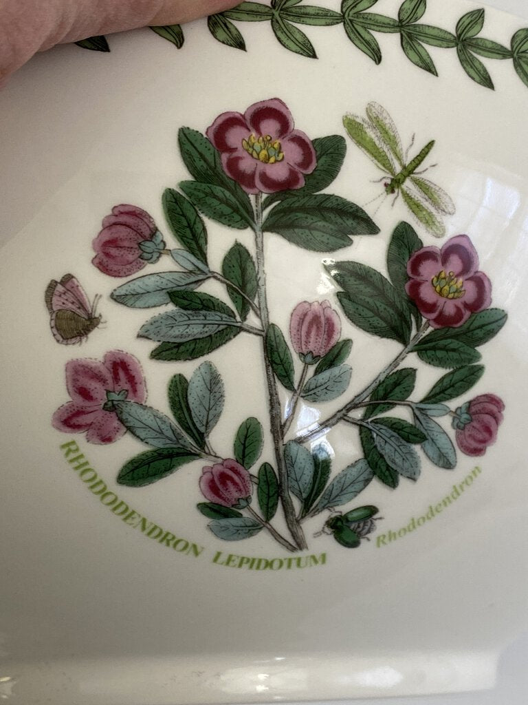 Portmeirion Botanic Garden Large 11” Serving Bowl Rhododendron made in Britain /rb