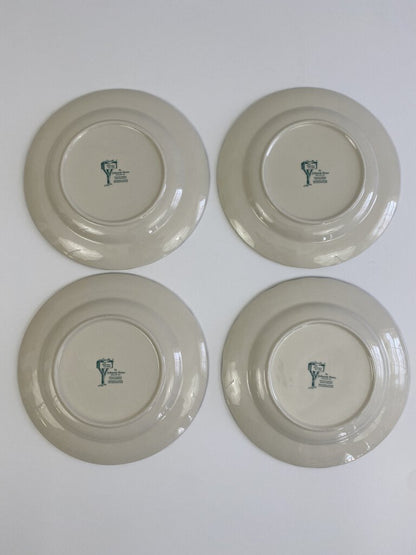 Johnson Brothers “The Friendly Village” 9 7/8” Dinner Plates Set of 4 England /rb