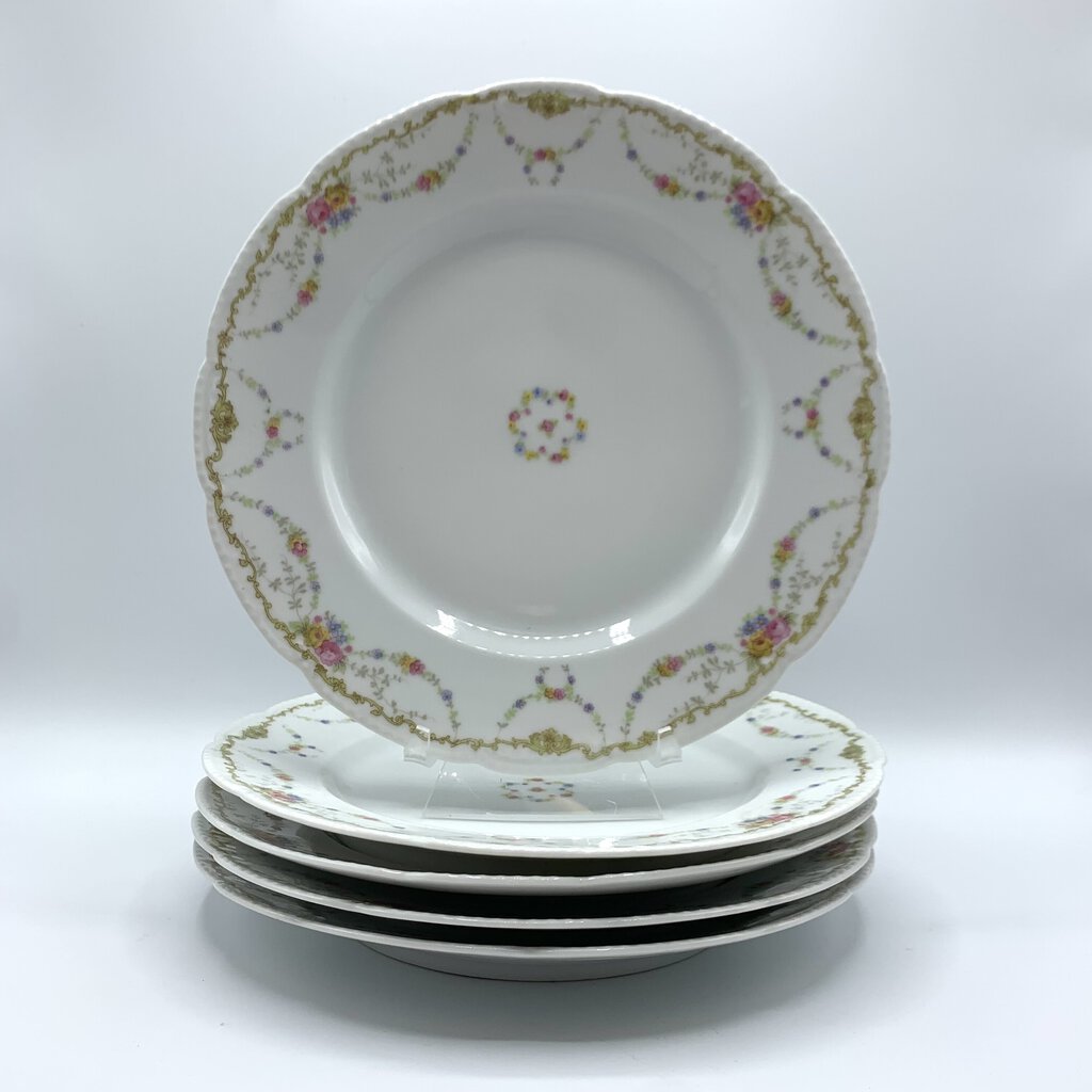 Antique Bassett Austria Limoges Dinner Plates Set of 5 /hg