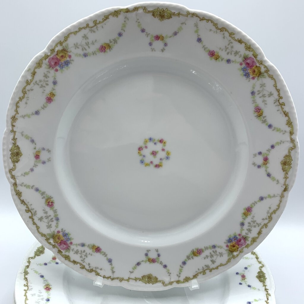 Antique Bassett Austria Limoges Dinner Plates Set of 5 /hg