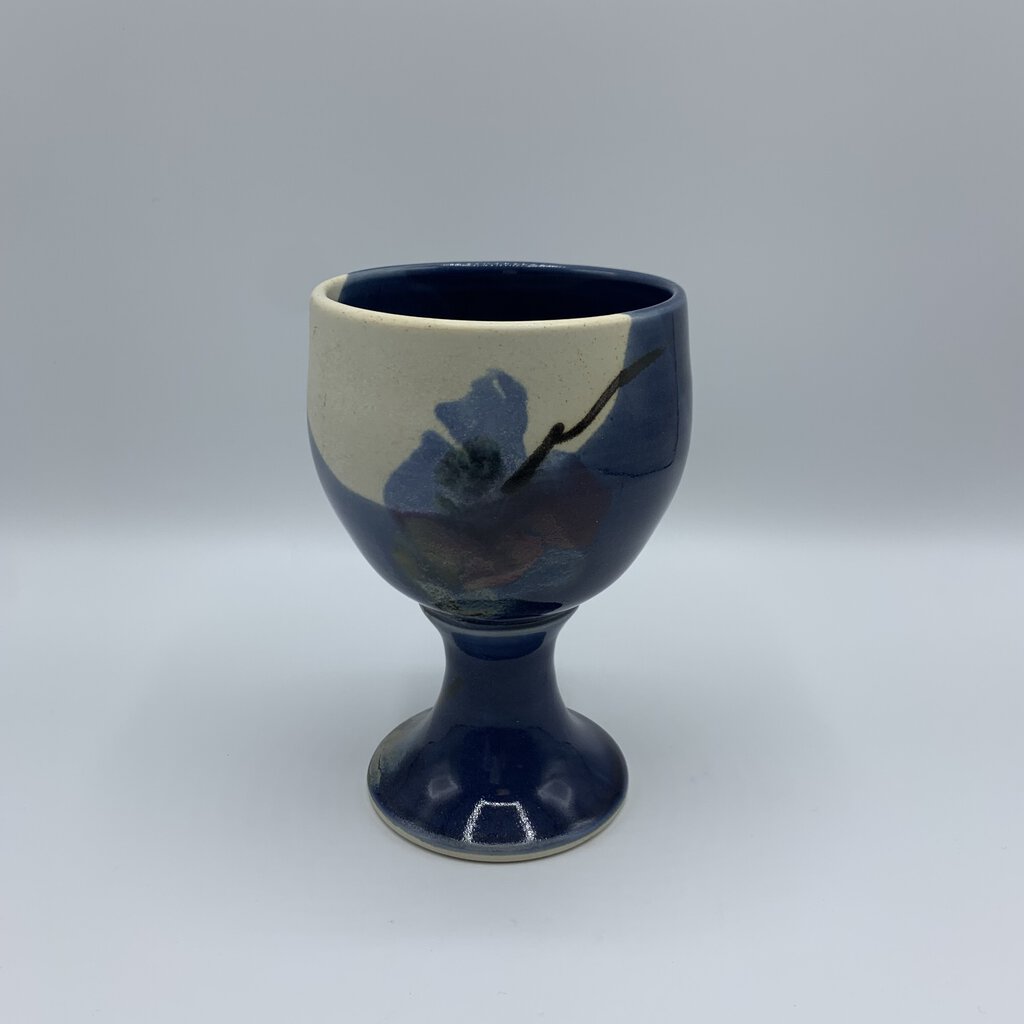 “Kent Follette” Studio Art Pottery Chalice /hg