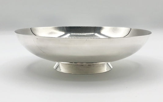 Vtg Fisher Silver Plate Holloware Footed Bon Bon Bowl /b