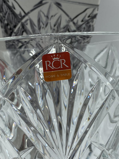 RCR Crystal Orchidea Vase 12” Made in Italy NIB /rb