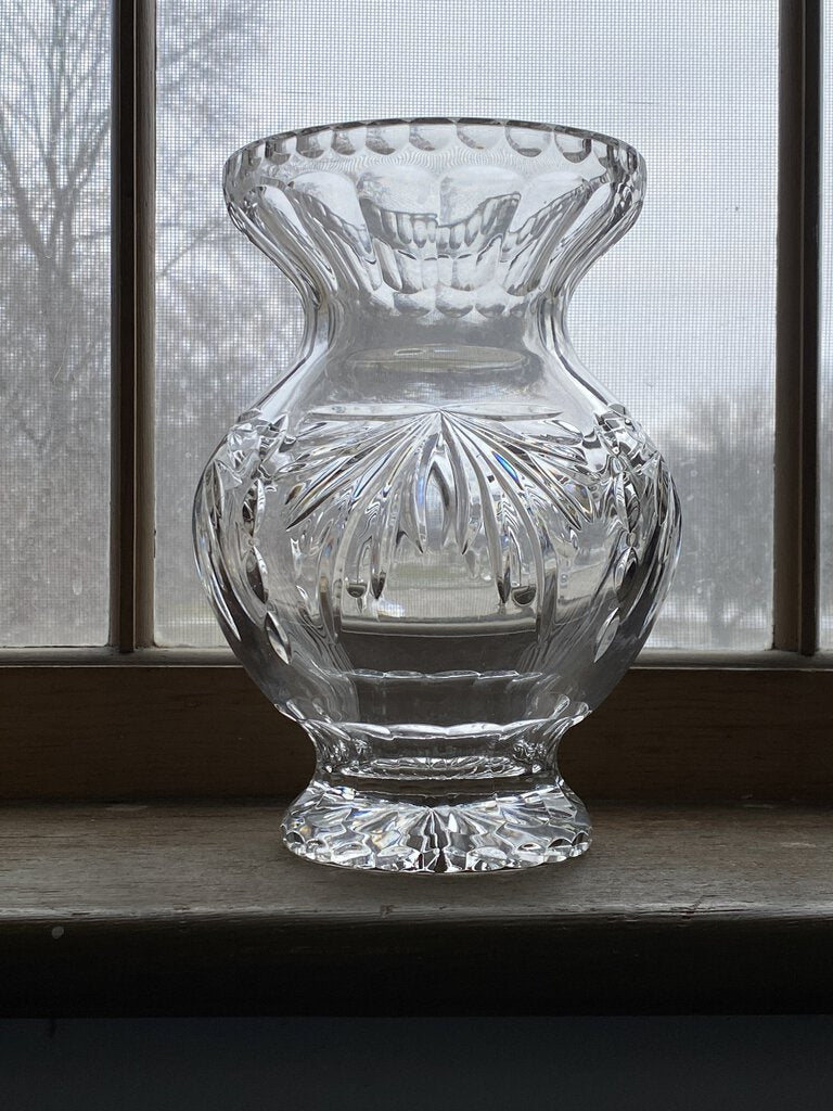 Rogaska Crystal 8” Tall Vase Richmond Pattern Gorgeous! /rb