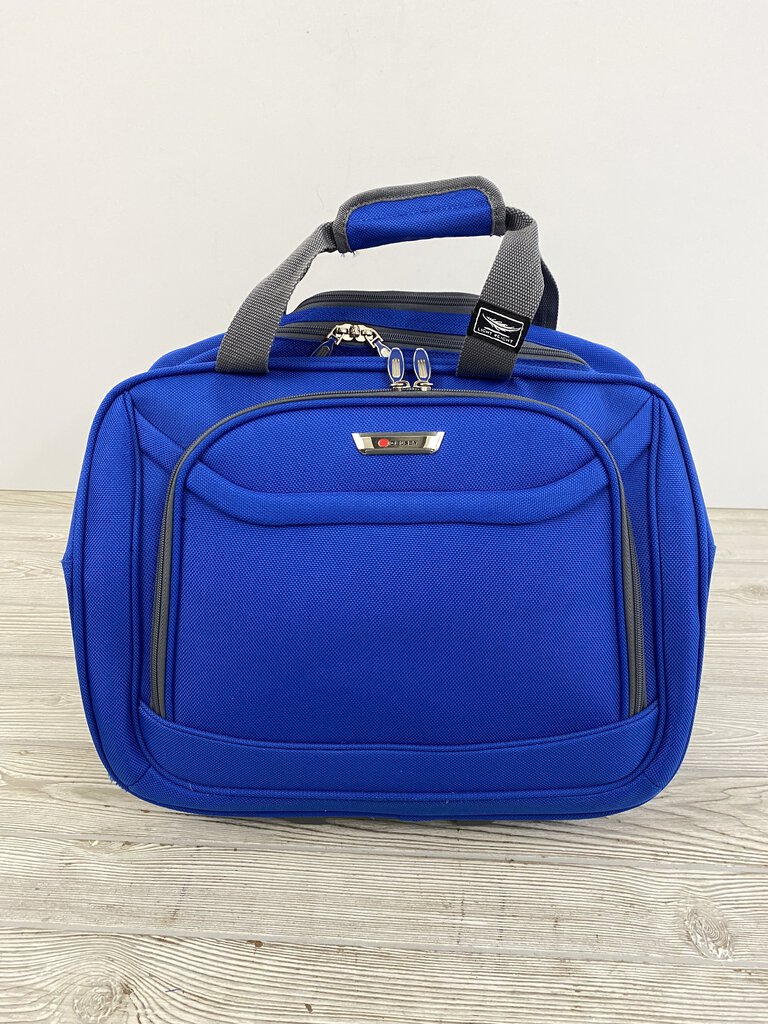 Delsey Trolley Tote Blue 2 Wheel 17”x 8” x”13 Lightweight /rb